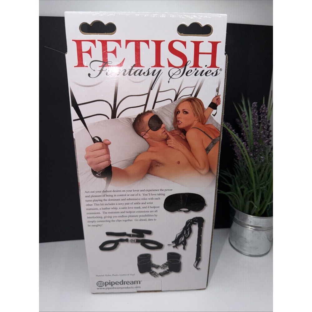 Fetish Fantasy Series Bedroom Bondage (5 Piece Kit) - Black Missing Mask - Picture 2 of 2